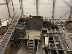 Potato processing line at Leo de Kock before installation of the new extraction system.